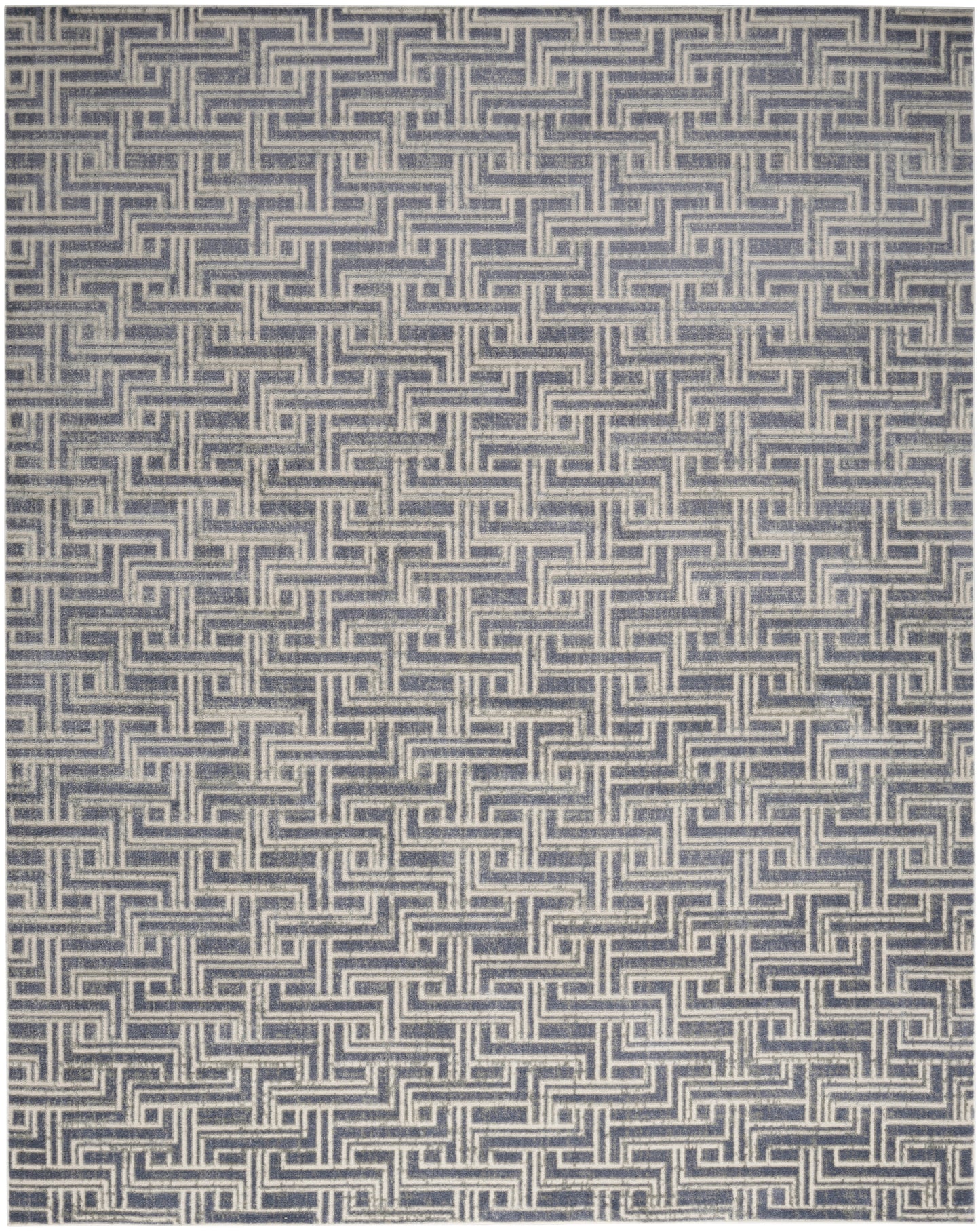 Nourison Home Serenity Home SRH04 Blue Ivory Transitional Loom-woven Rug