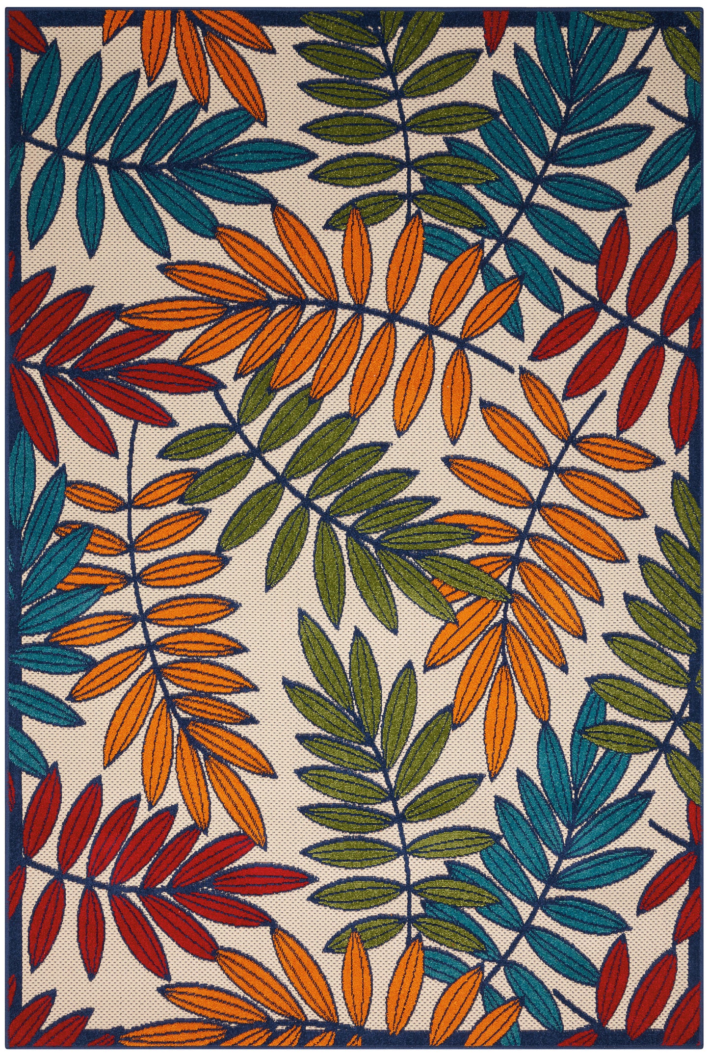 Nourison Home Aloha ALH18 Multicolor Contemporary Power-loomed Rugs