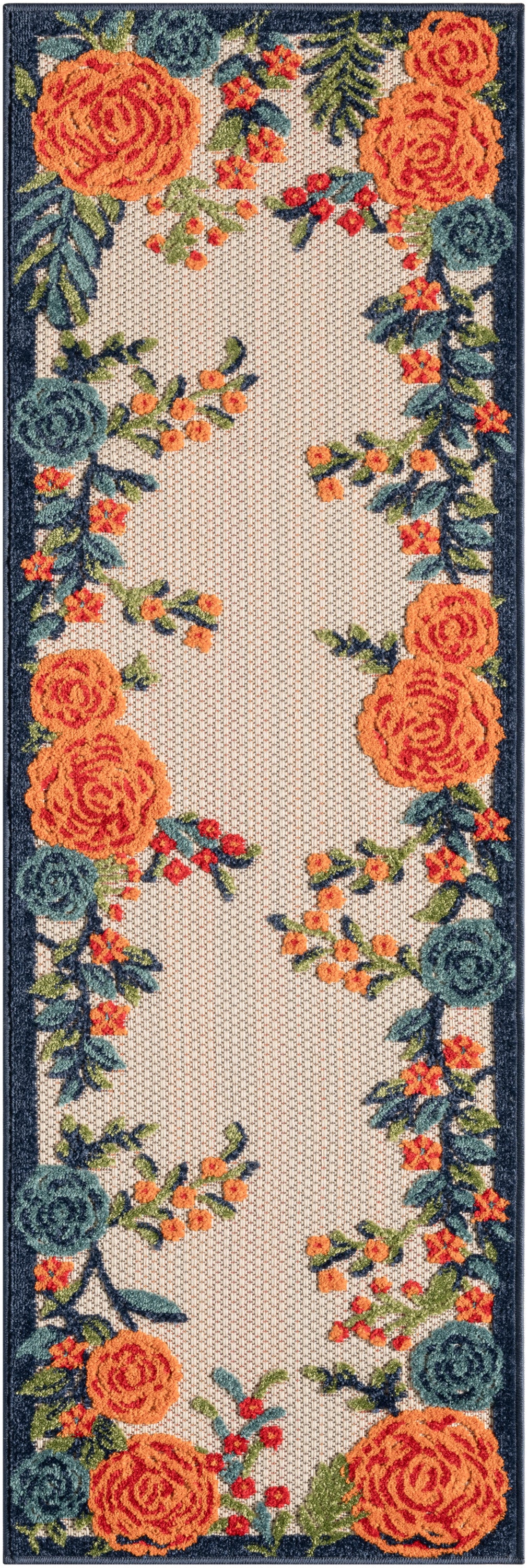 Nourison Home Aloha ALH32 Multicolor Contemporary Power-loomed Rugs