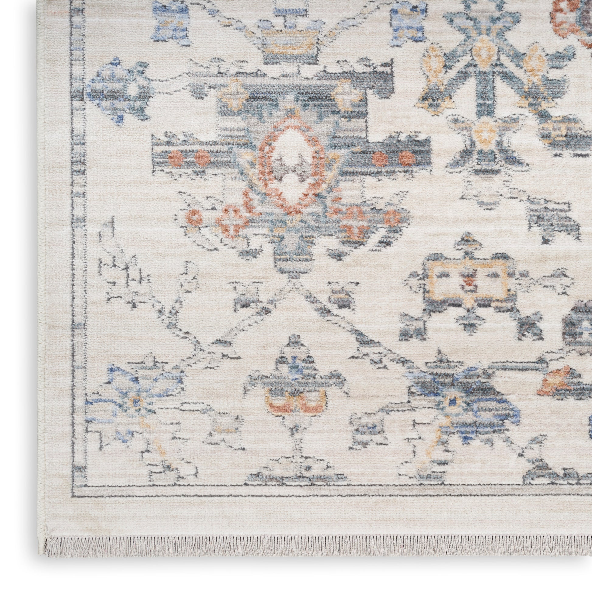 Nourison Home Elegant Heirlooms  Ivory Grey  Traditional