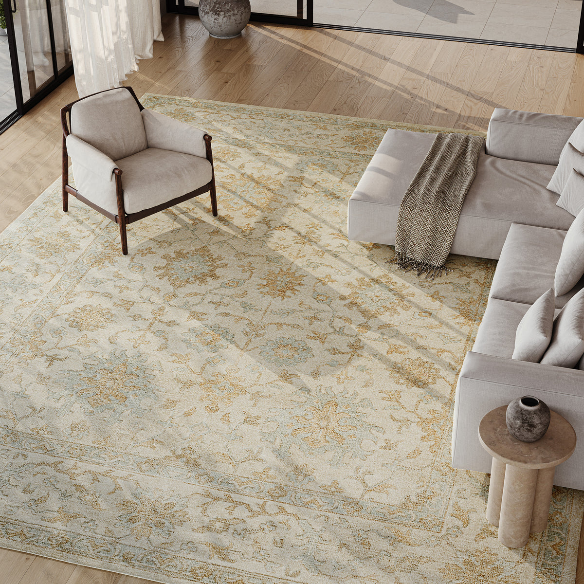 Nourison Home Celia  Beige  Traditional