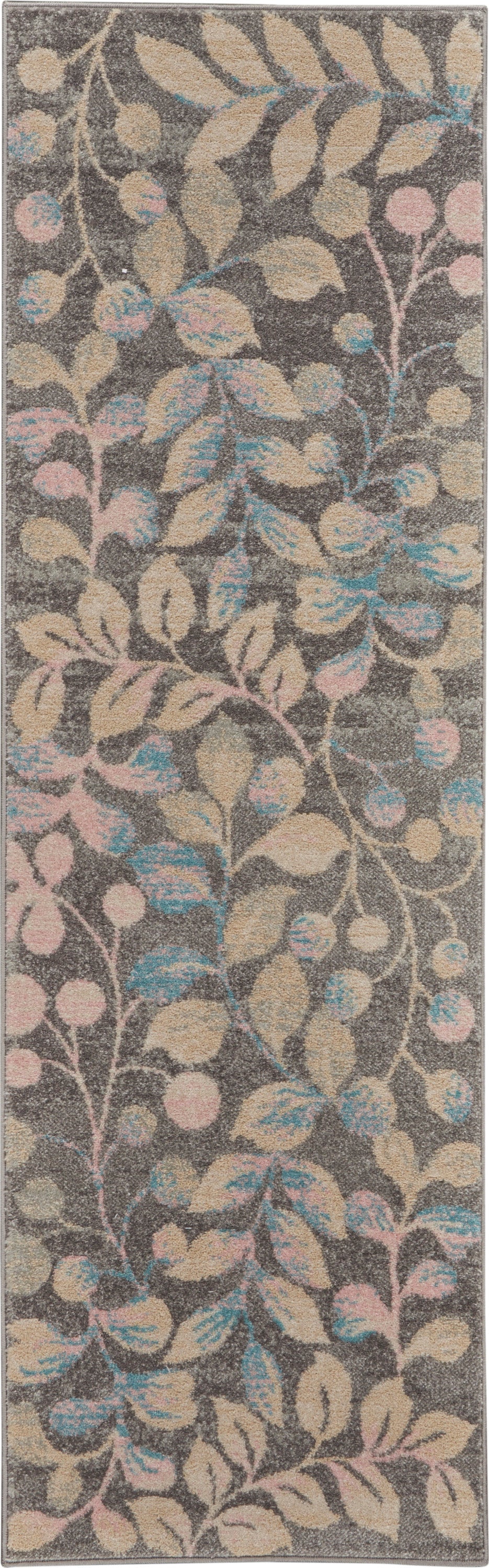 Nourison Home Tranquil TRA03 Grey Beige Contemporary Power-loomed Rug