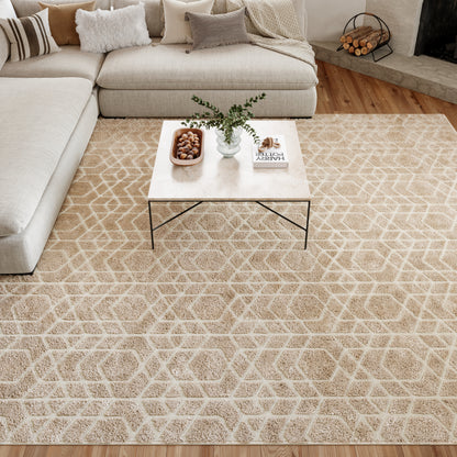 Nourison Home Washable Charm  Beige Ivory  Contemporary