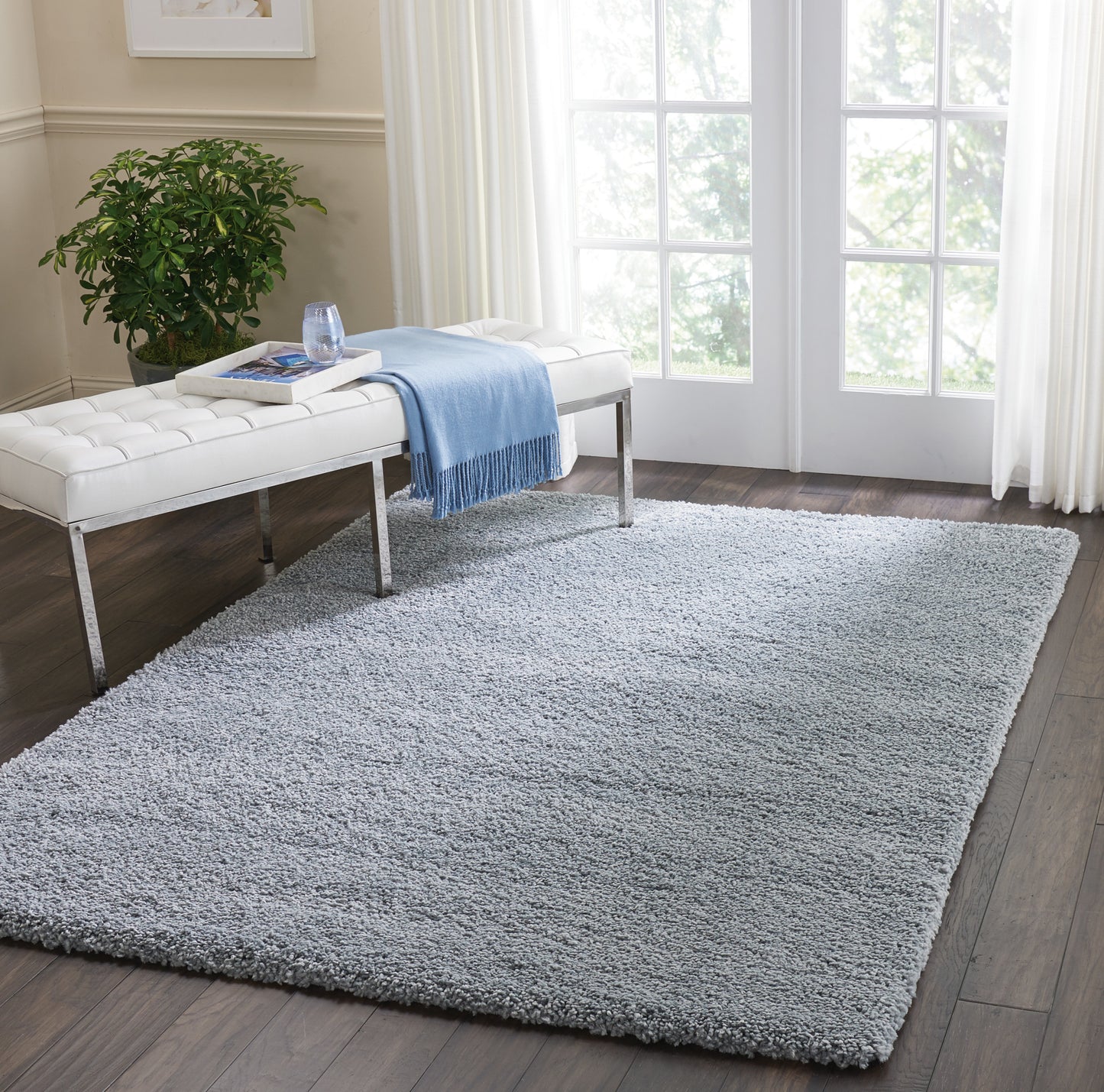 Nourison Home Malibu Shag  Slate  Contemporary