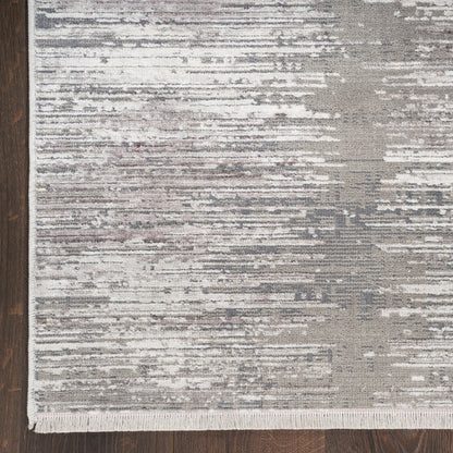 Nourison Home Abstract Hues  Grey White  Contemporary