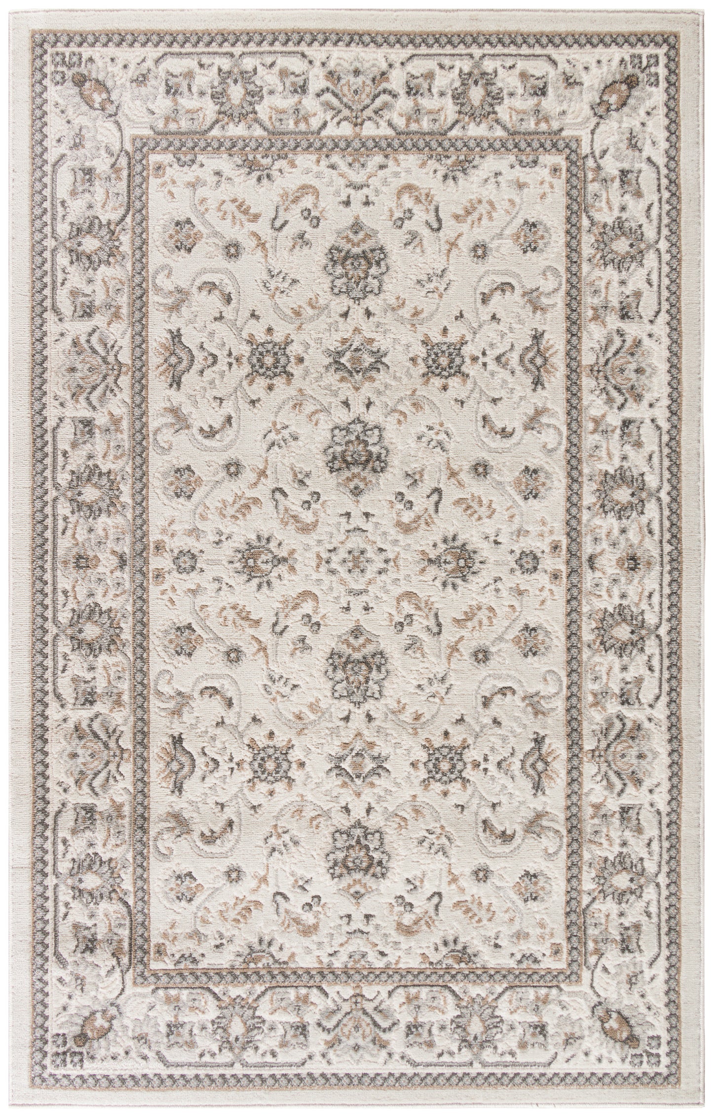 Nourison Home Serenity Home SRH02 Ivory Mocha Traditional Loom-woven Rug