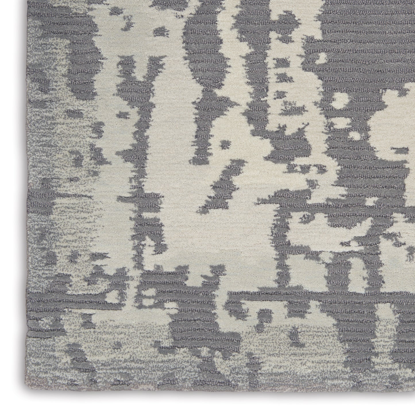 Nourison Home Symmetry  Grey Beige  Contemporary