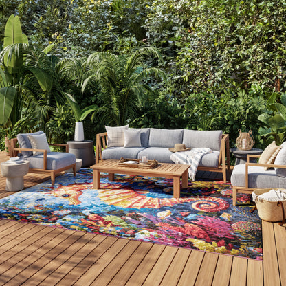 Nourison Home Color Splash  Multicolor  Contemporary