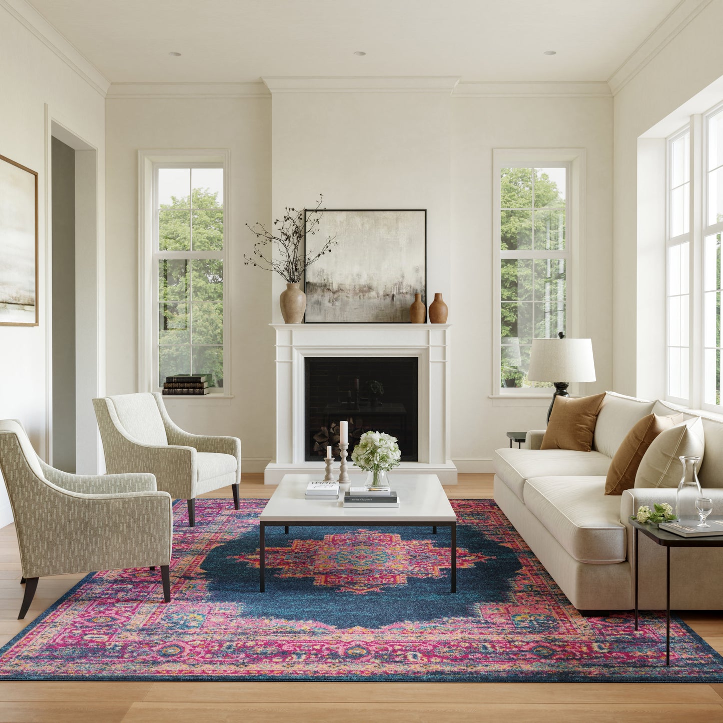 Nourison Home Passion  Blue  Transitional