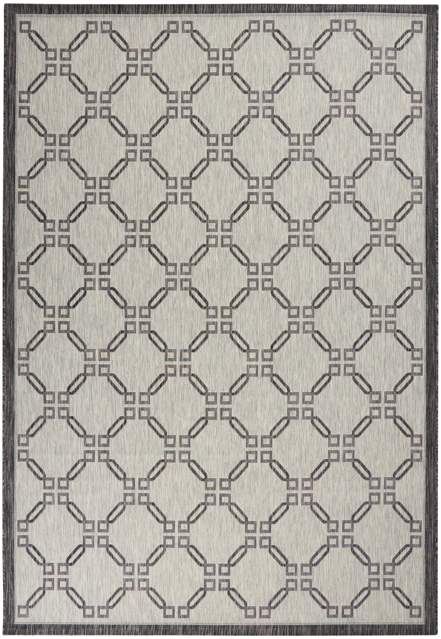 Nourison Home Country Side CTR02 Ivory Charcoal Transitional Power-loomed Rug