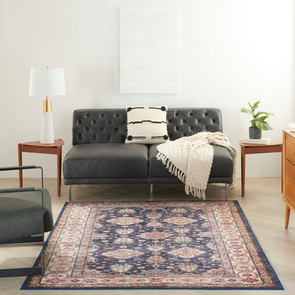 Nourison Home Fulton  Navy  Traditional