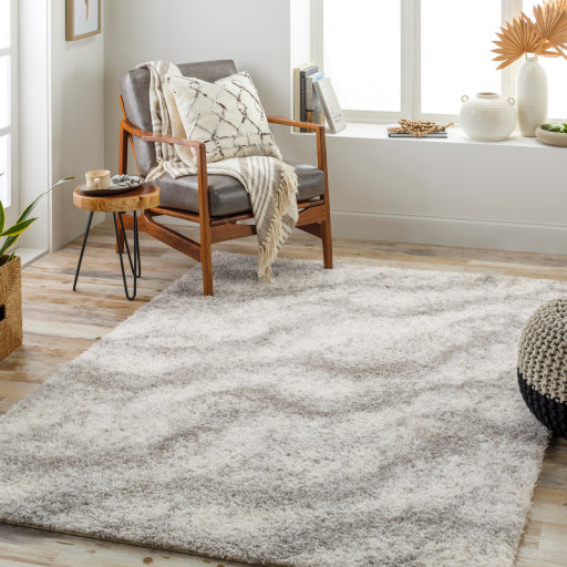 Surya Cloudy Shag CDG-2306 Off-White Modern Machinemade Rug