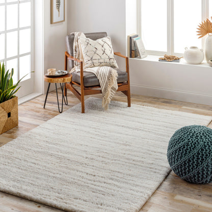 Surya Cloudy Shag CDG-2307 Off-White Modern Machinemade Rug