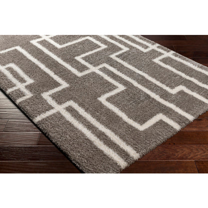 Surya Cloudy Shag CDG-2315 Gray Modern Machinemade Rug