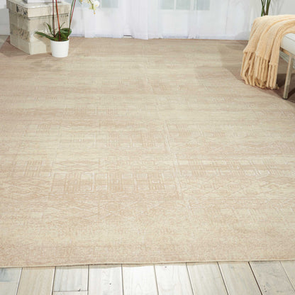 Nourison Home Silk Elements  Bone  Traditional