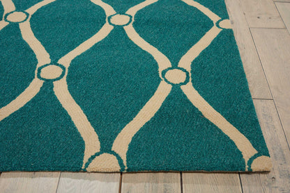 Nourison Home Portico  Aqua  Contemporary