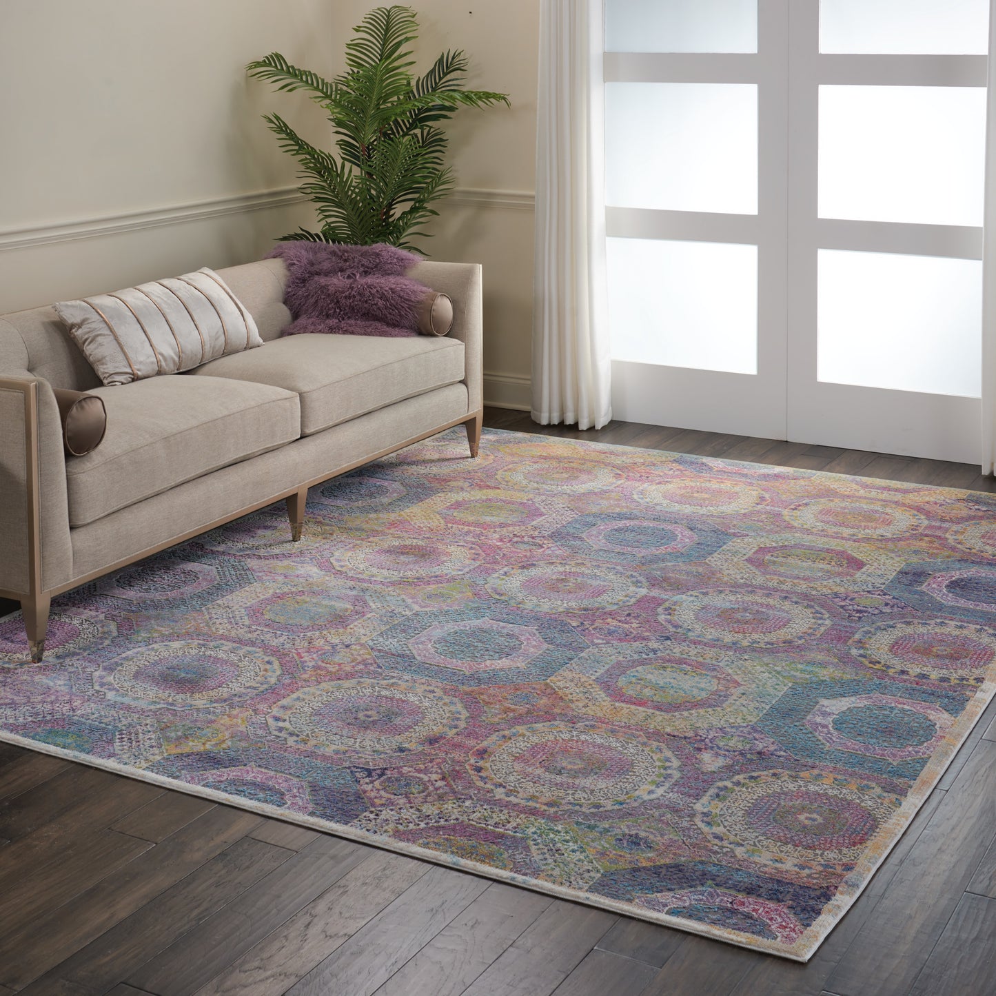 Nourison Home Ankara Global  Multicolor  Transitional