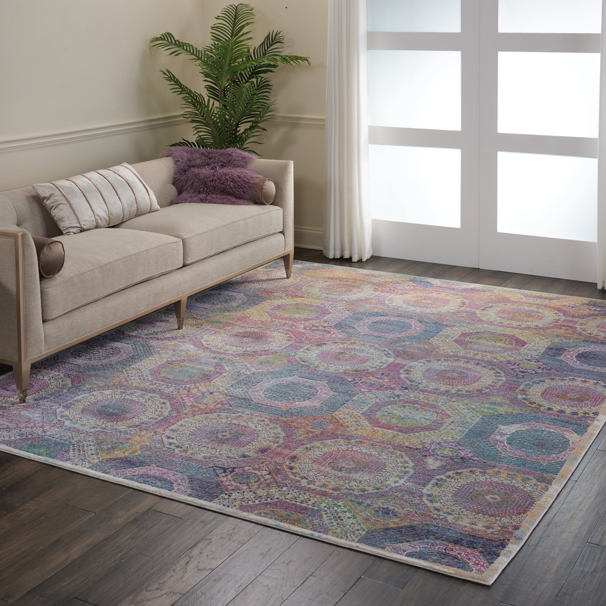 Nourison Home Ankara Global  Multicolor  Transitional