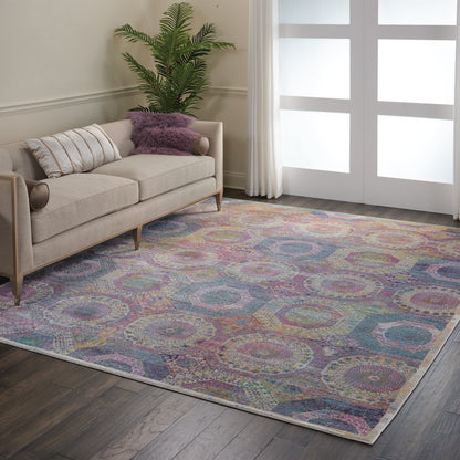 Nourison Home Ankara Global  Multicolor  Transitional