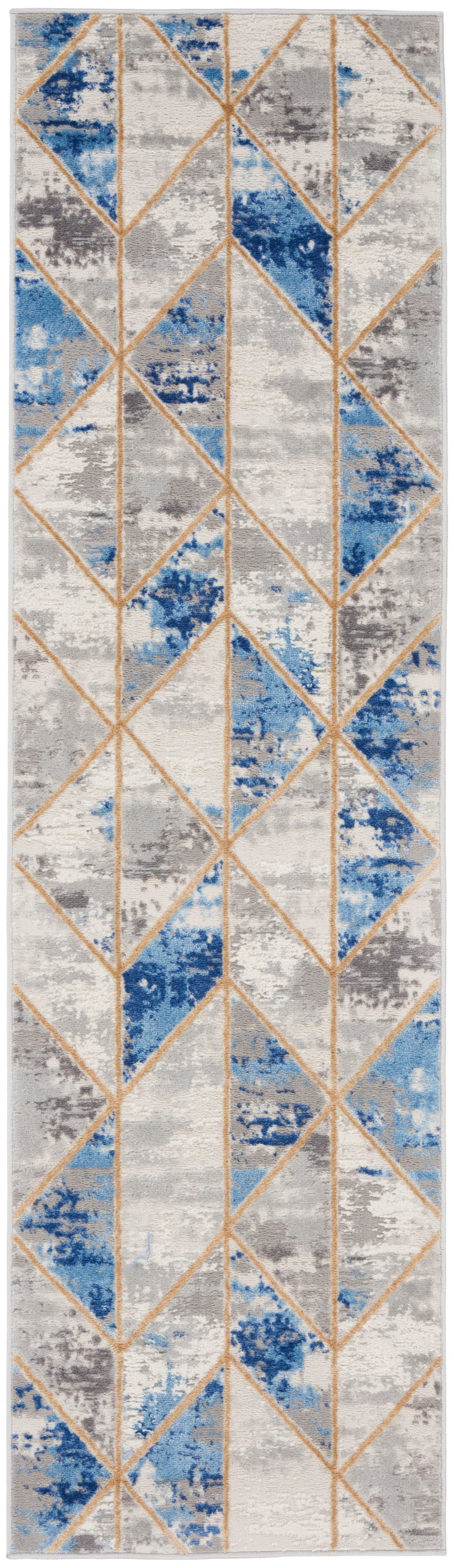Nourison Home Elation ETN12 Grey Multicolor Contemporary Power-loomed Rug