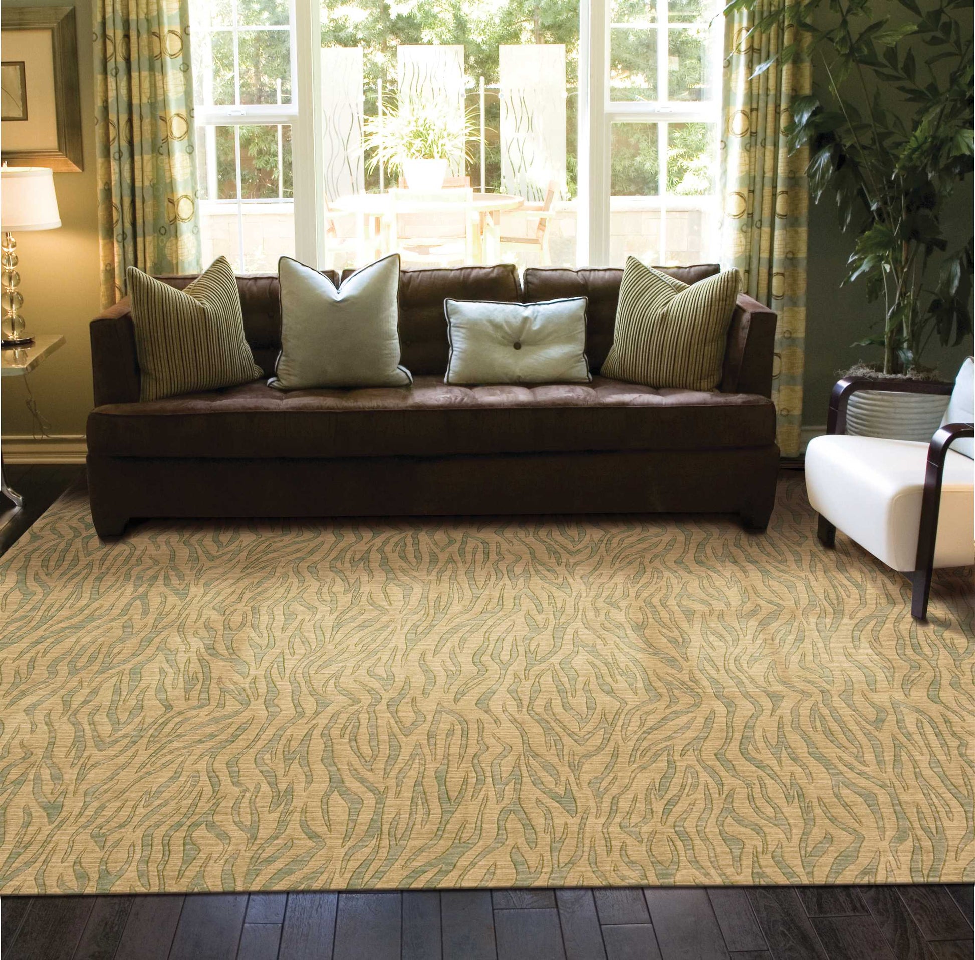 Nourison Home Cosmopolitan  Beige Green  Contemporary