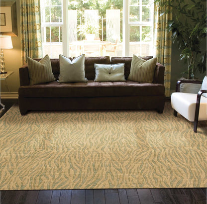 Nourison Home Cosmopolitan  Beige Green  Contemporary