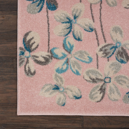 Nourison Home Tranquil  Pink  Contemporary