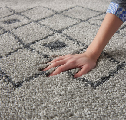 Nourison Home Serenity Shag  Grey Slate  