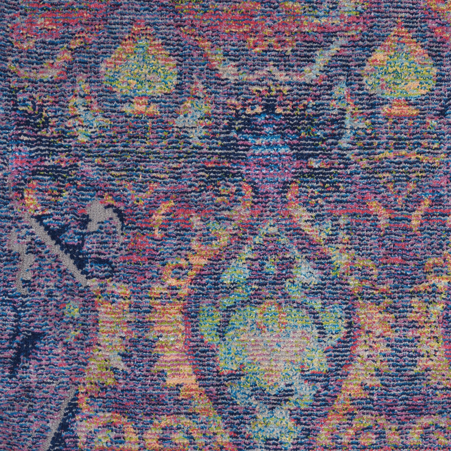 Nourison Home Ankara Global  Navy Multicolor  Transitional