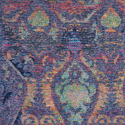 Nourison Home Ankara Global  Navy Multicolor  Transitional