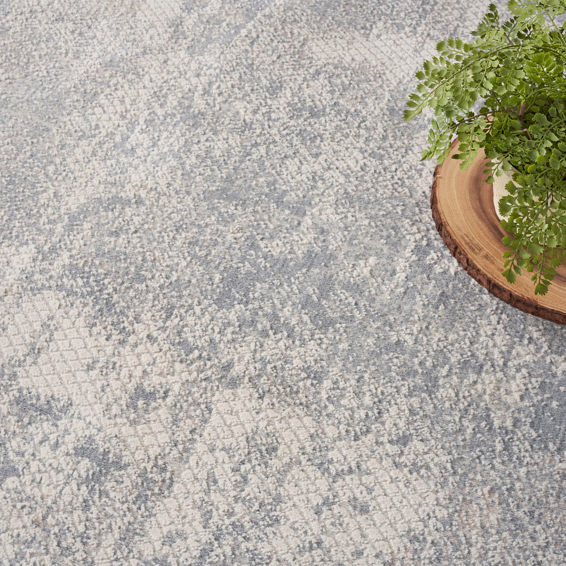 Nourison Home Exhale  Light Grey  Contemporary