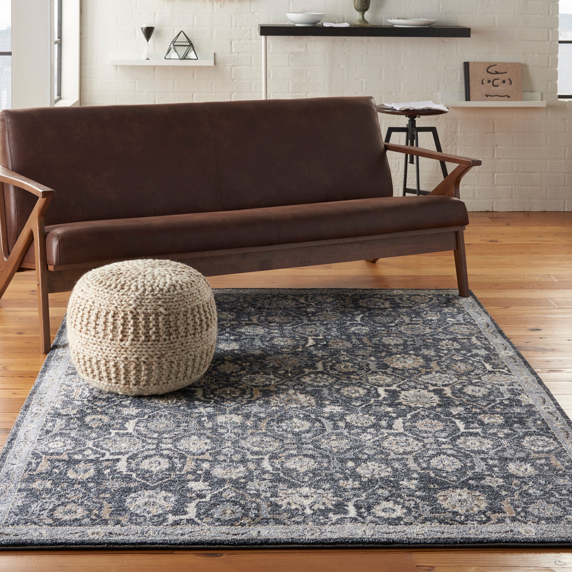 Nourison Home Moroccan Celebration  Navy  Traditional