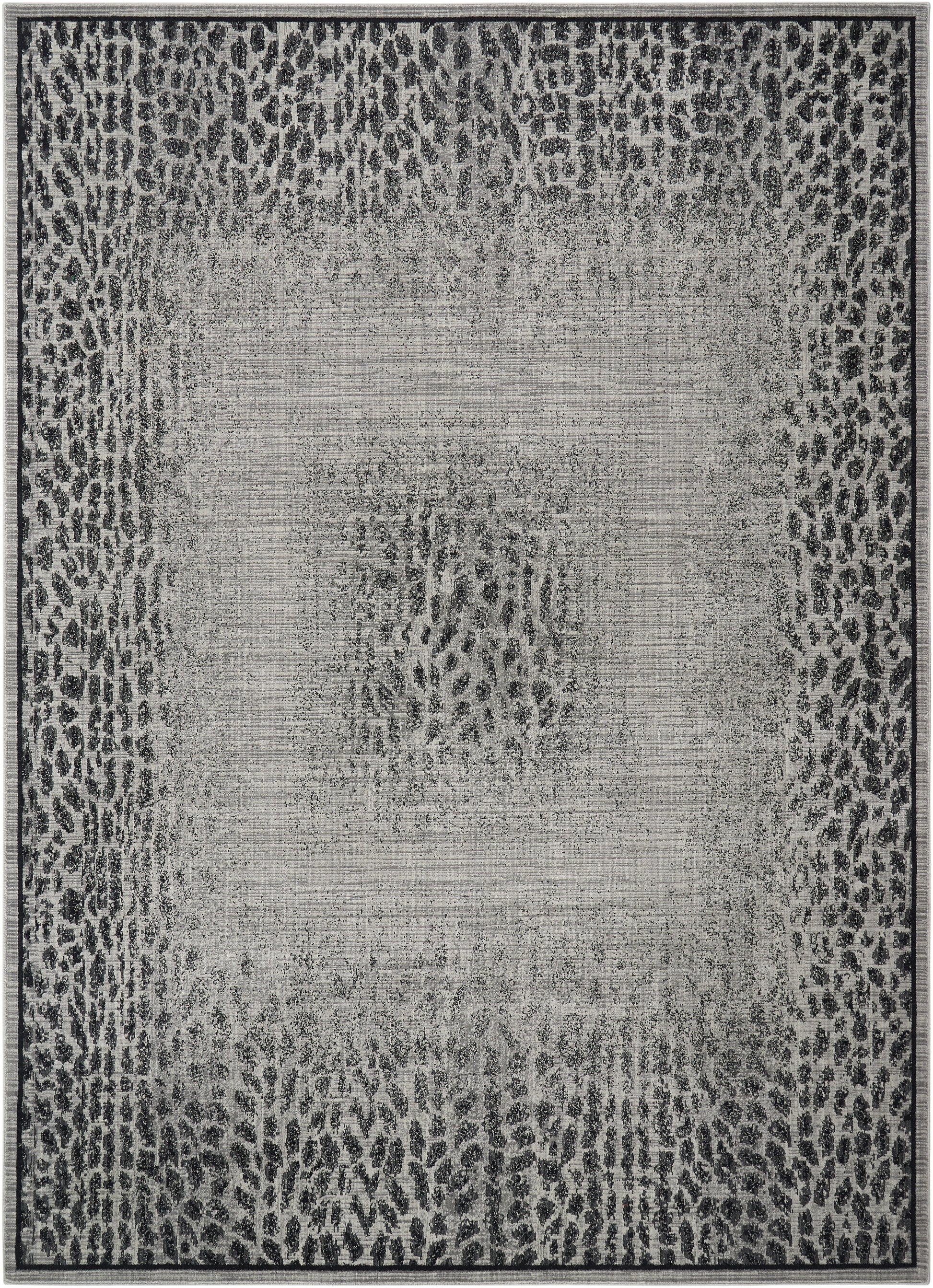 Nourison Home Riviera  Grey Black  Contemporary