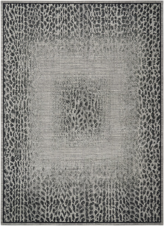 Nourison Home Riviera  Grey Black  Contemporary