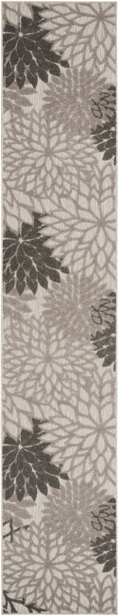 Nourison Home Aloha ALH05 Silver Grey Contemporary Power-loomed Rugs