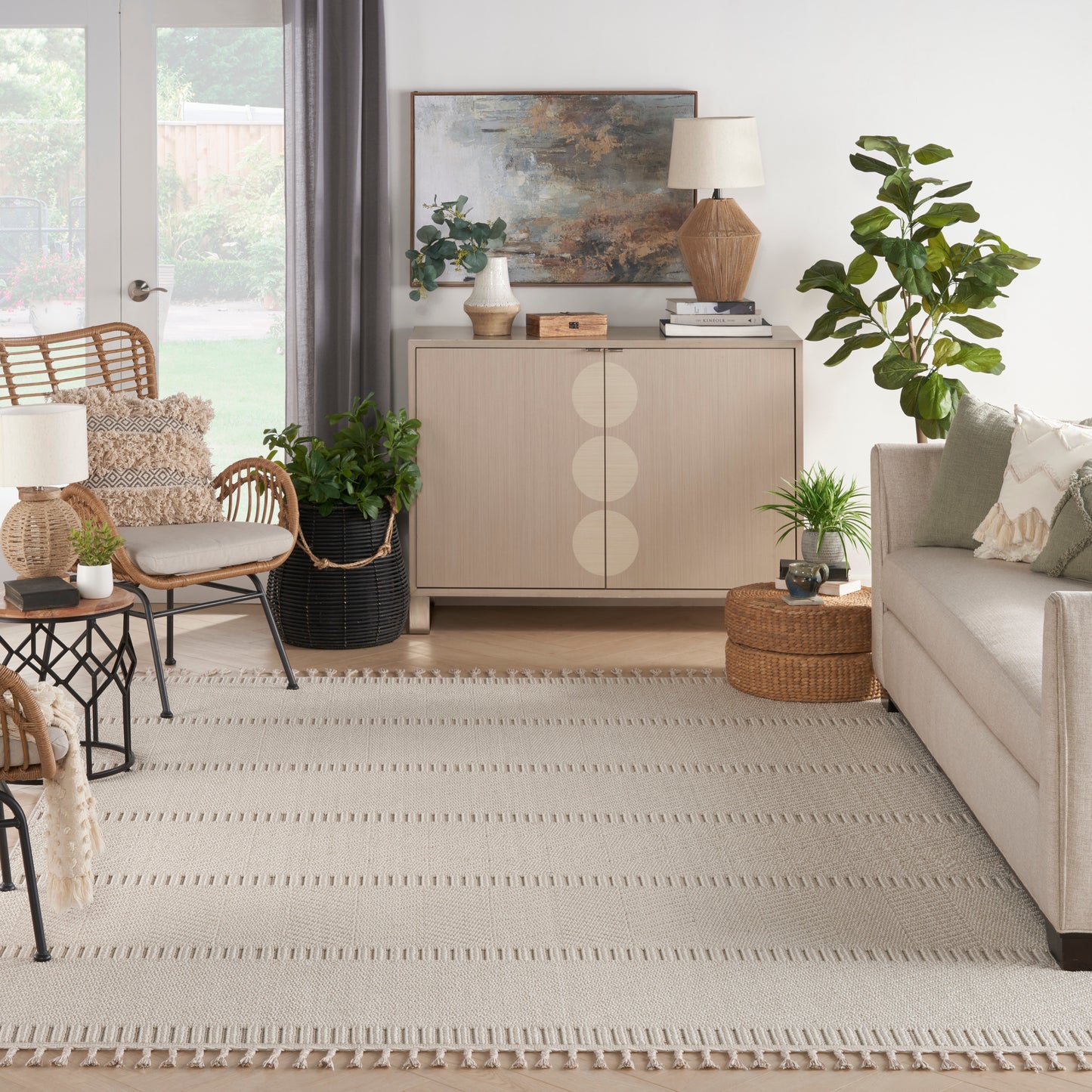 Nourison Home Paxton  Ivory  Contemporary