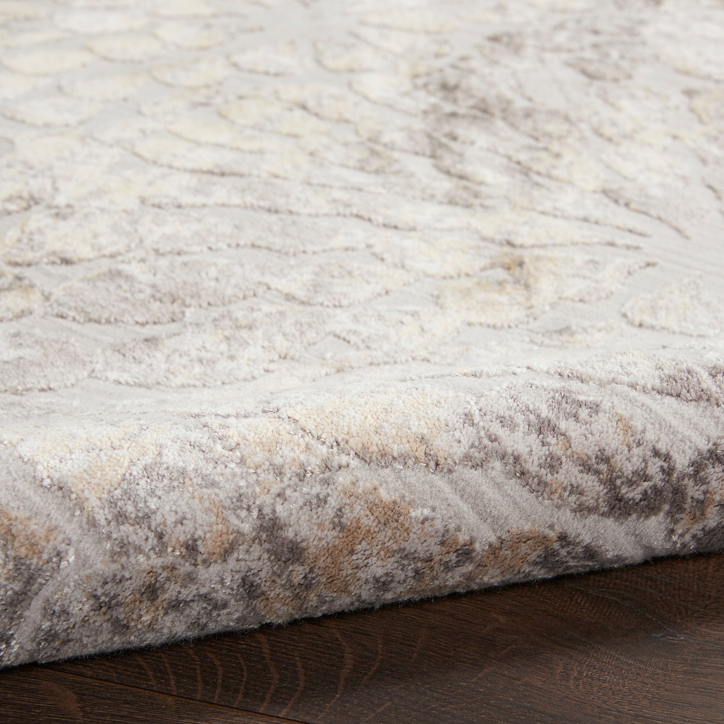 Nourison Home Silky Textures  Ivory Beige  Contemporary