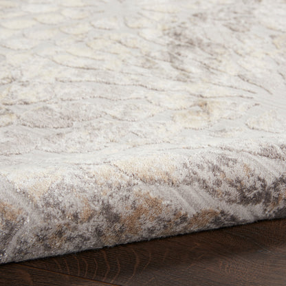 Nourison Home Silky Textures  Ivory Beige  Contemporary