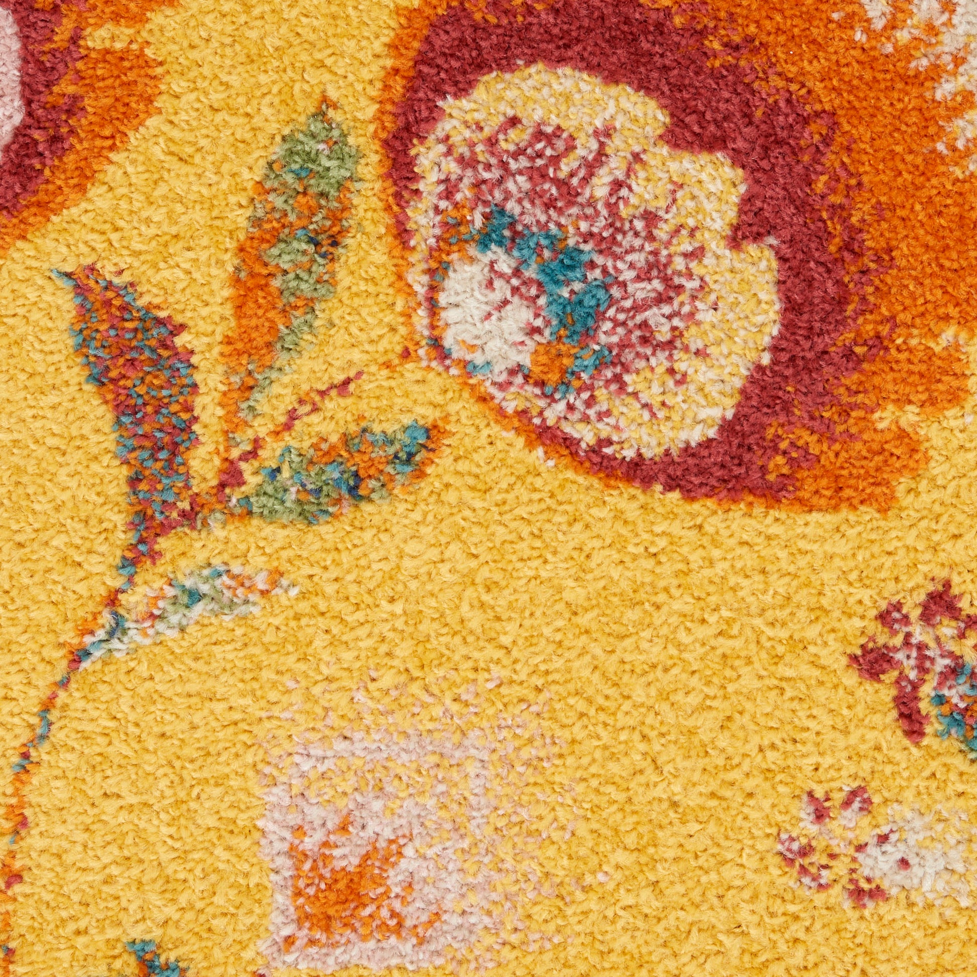 Nourison Home Allur  Yellow Multicolor  Contemporary