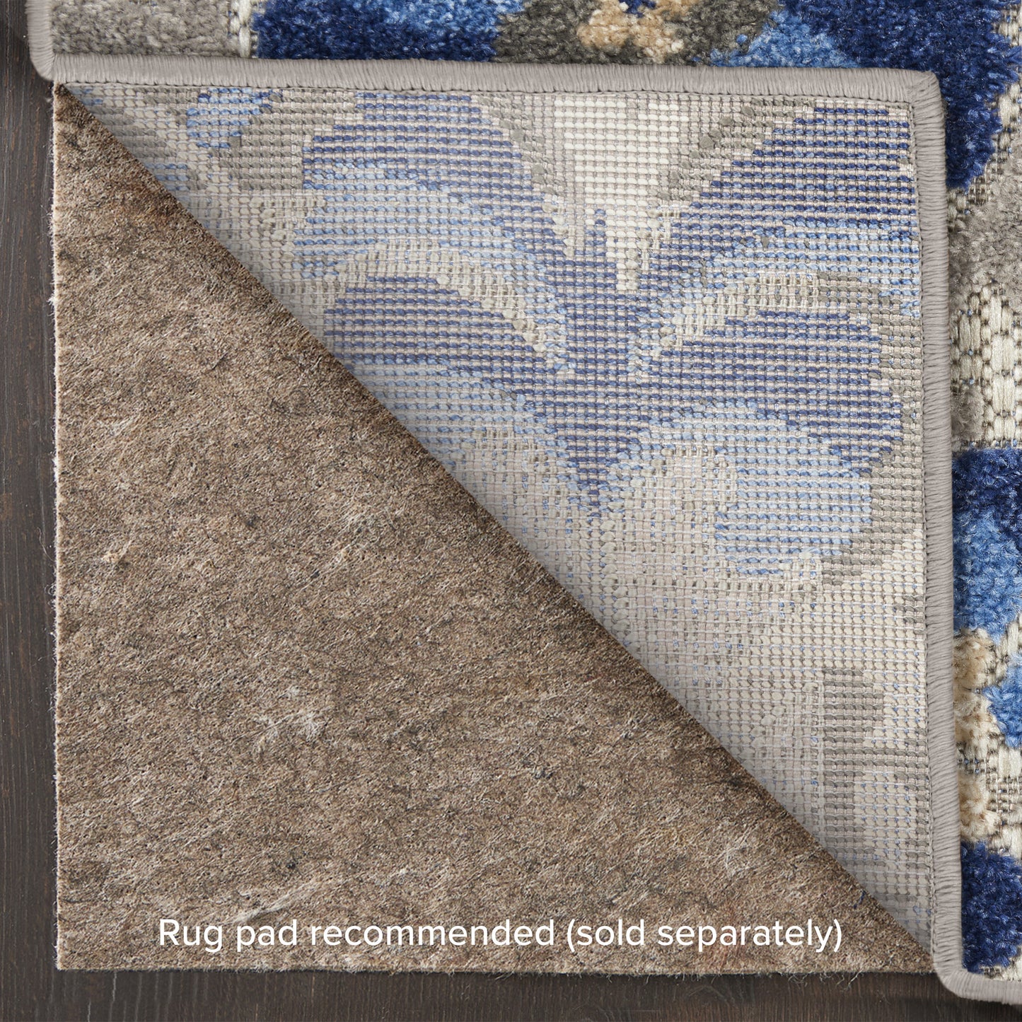 Nourison Home Aloha  Natural Blue  Contemporary
