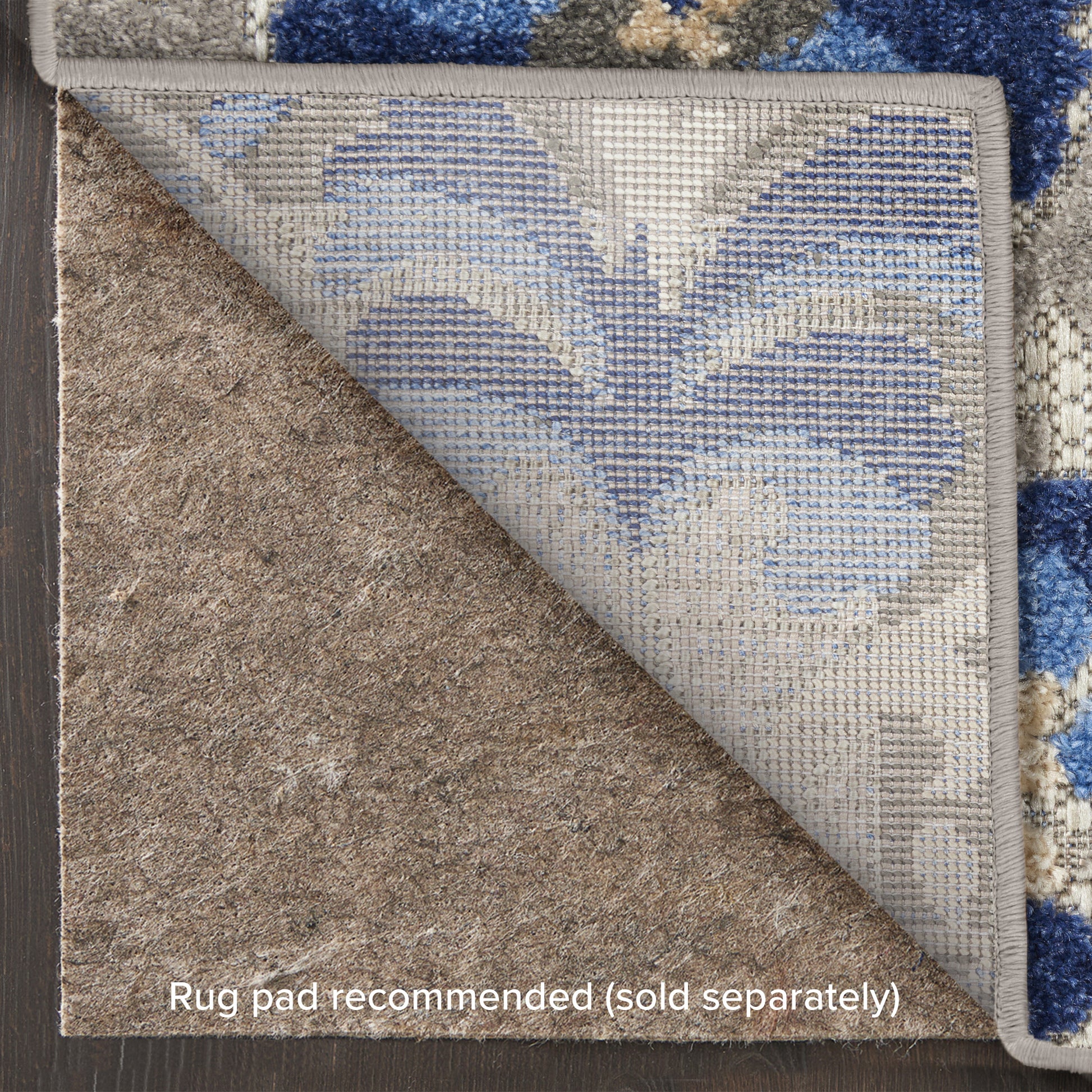 Nourison Home Aloha  Natural Blue  Contemporary