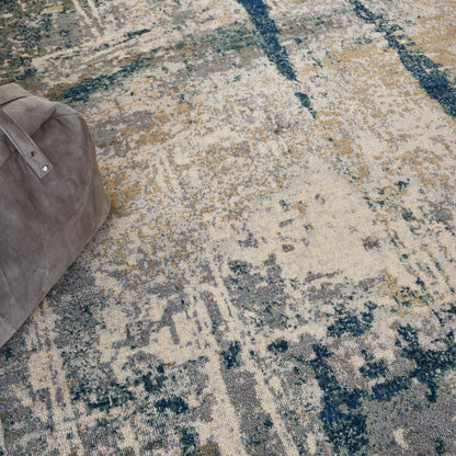 Nourison Home Artworks  Ivory Navy  Contemporary