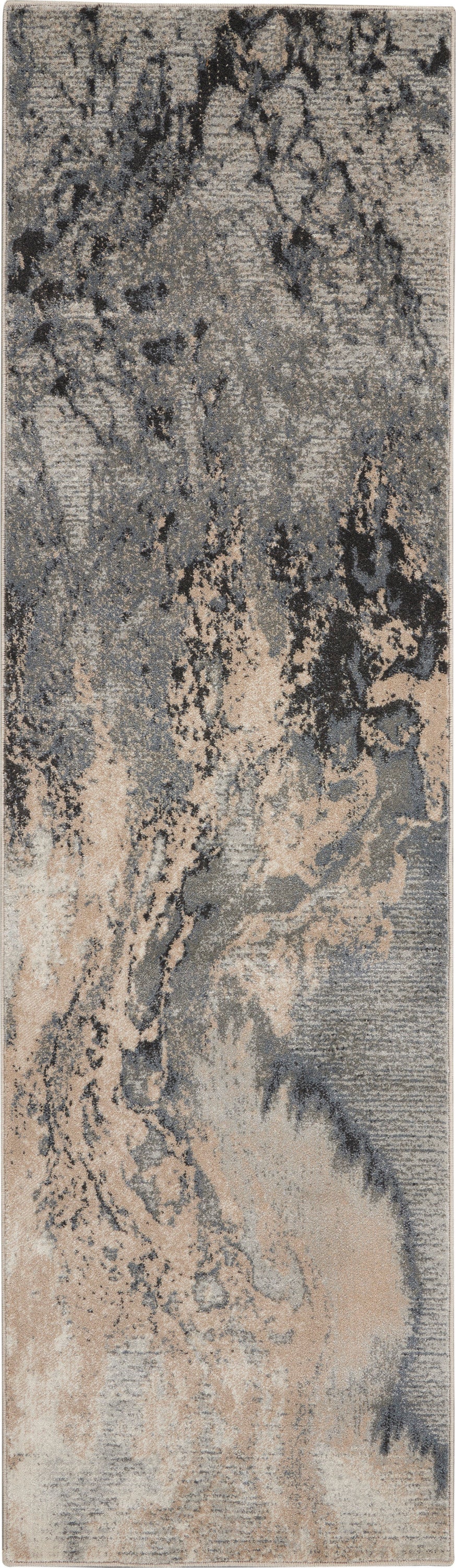 Nourison Home Maxell MAE08 Grey Contemporary Power-loomed Rugs