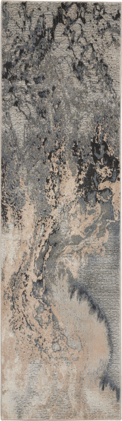 Nourison Home Maxell MAE08 Grey Contemporary Power-loomed Rugs