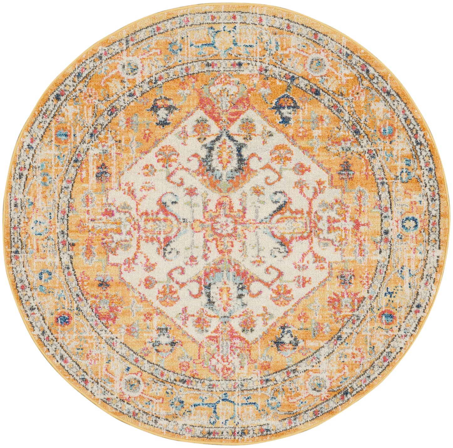 Nourison Home Passion PSN23 Ivory Yellow Transitional Power-loomed Rugs
