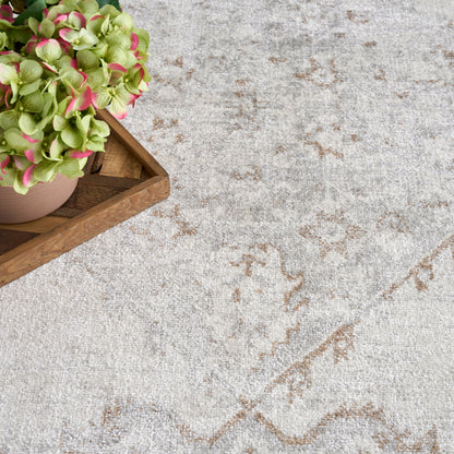 Nourison Home Astra Machine Washable  Grey  Traditional