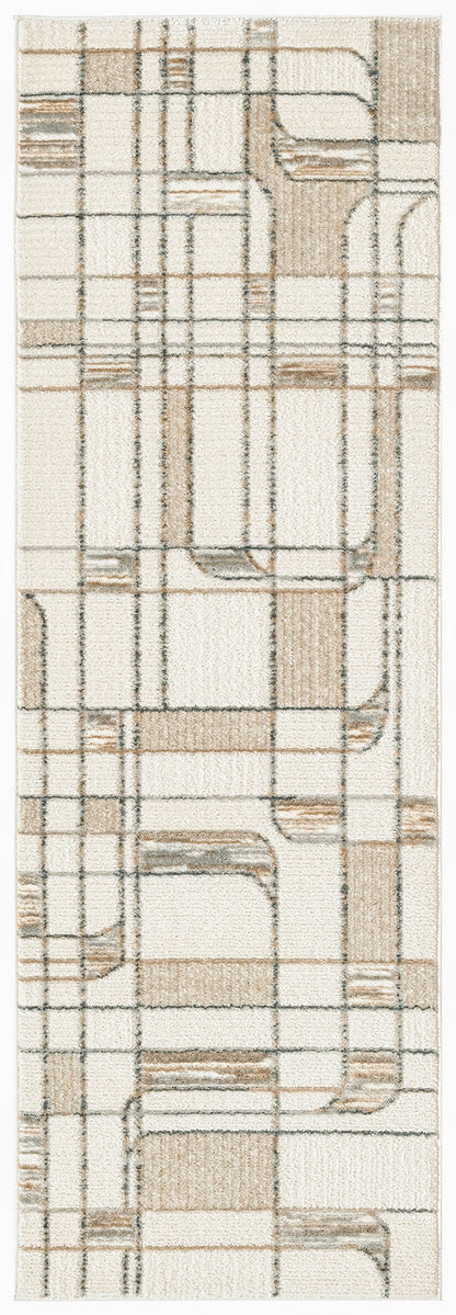 Nourison Home Nordic NRC17 Ivory Multicolor Contemporary Power-loomed Rug