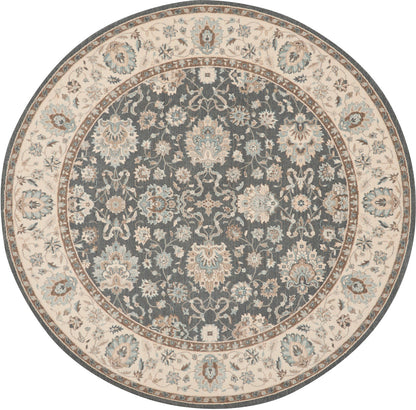 Nourison Home Living Treasures LI16 Grey Ivory Traditional Loom-woven Rug