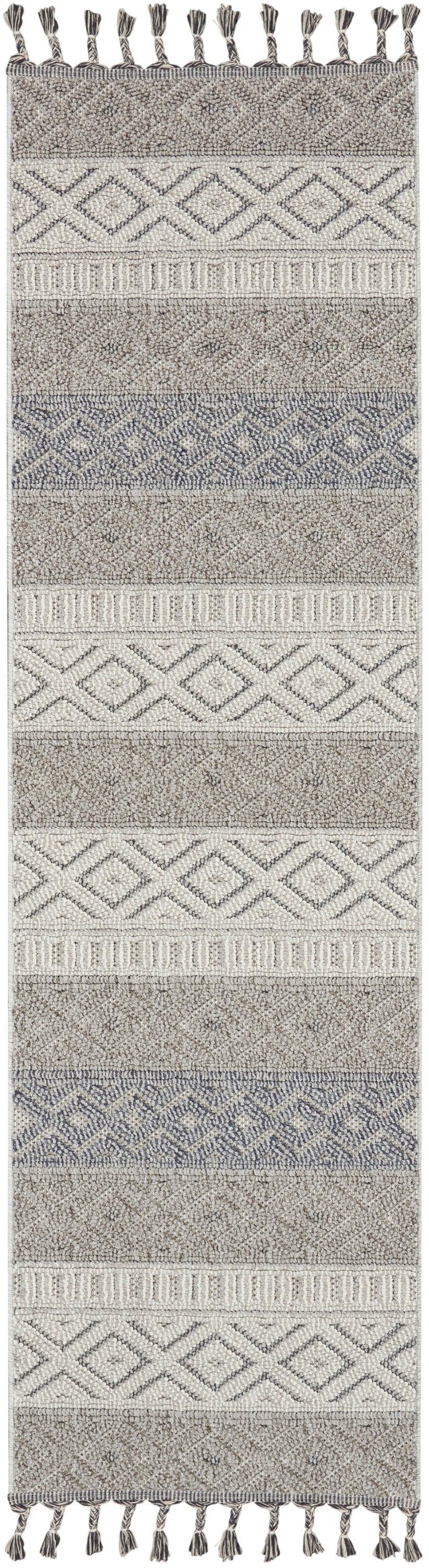 Nourison Home Paxton PAX03 Ivory Slate Contemporary Power-loomed Rug