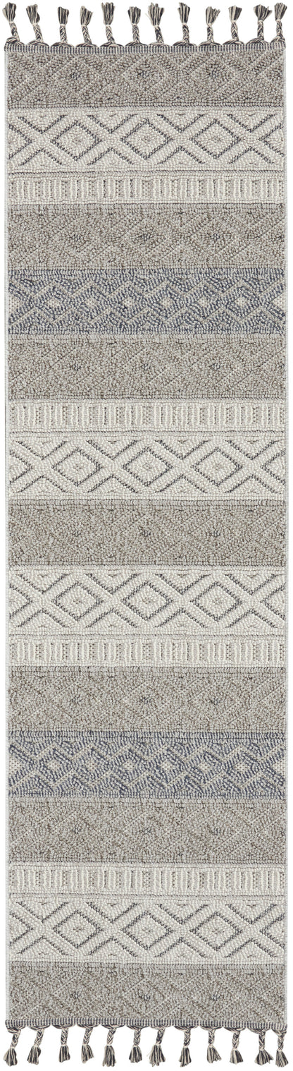 Nourison Home Paxton PAX03 Ivory Slate Contemporary Power-loomed Rug